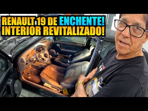 INTERIOR DO RENAULT 19 DA ENCHENTE FINZALIZADO!