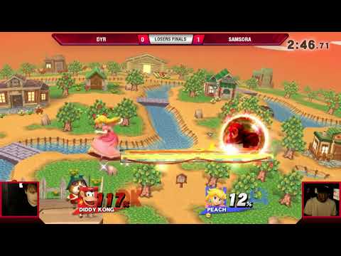VS Weekly 8/2/18 - Losers Finals - Dyr (Diddy Kong) vs Samsora (Peach) - Smash 4