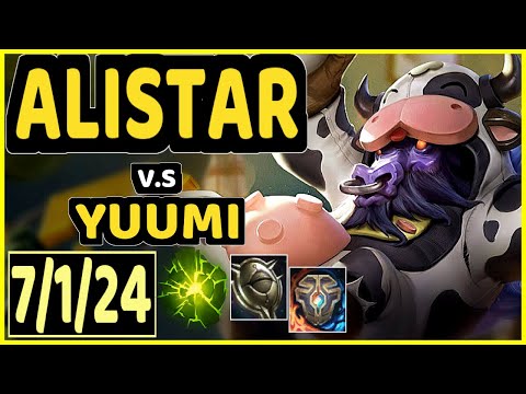 ALICOPTER (ALISTAR) vs YUUMI - 7/1/24 KDA BOTTOM SUPPORT GAMEPLAY - NA Ranked DIAMOND