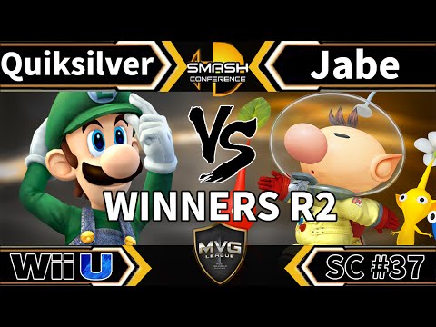 Quiksilver (Luigi) vs. Jabe (Olimar) - SSB4 Winners R2 - Smash Conference 37