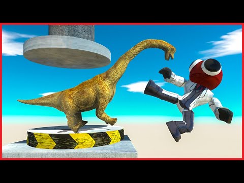 SUPER KICK in HYDRAULIC PRESS | ARBS - Animal Revolt Battle Simulator