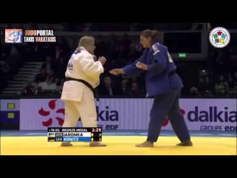 Judo Grand Prix Dusseldorf 2015 Bronze o78kg IAROMKA Svitlana (UKR) vs. KONITZ Franziska (GER)