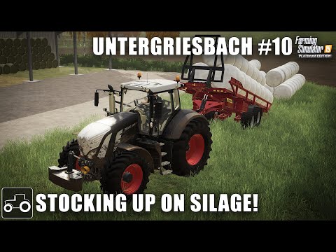 Stocking Up On Grass & Maize Silage, Untergriesbach #10 Farming Simulator 19 Timelapse