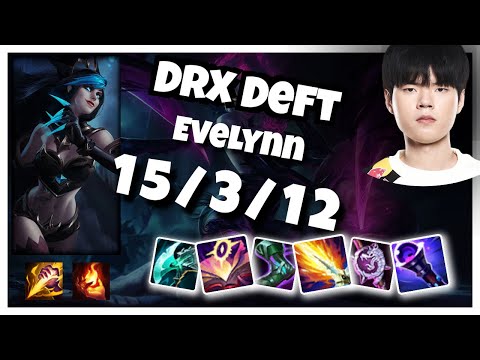 Deft Evelynn 11.2 S11 Jungle Challenger Replay (15/3/12) - KOREAN