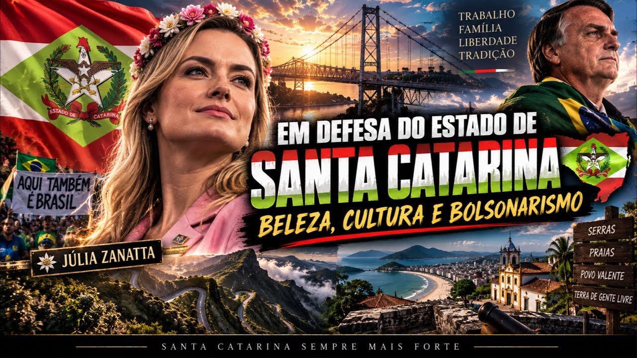Viva Santa Catarina e Fora Janja. Em SC, Federal é Zanatta e Estadual é Colombo