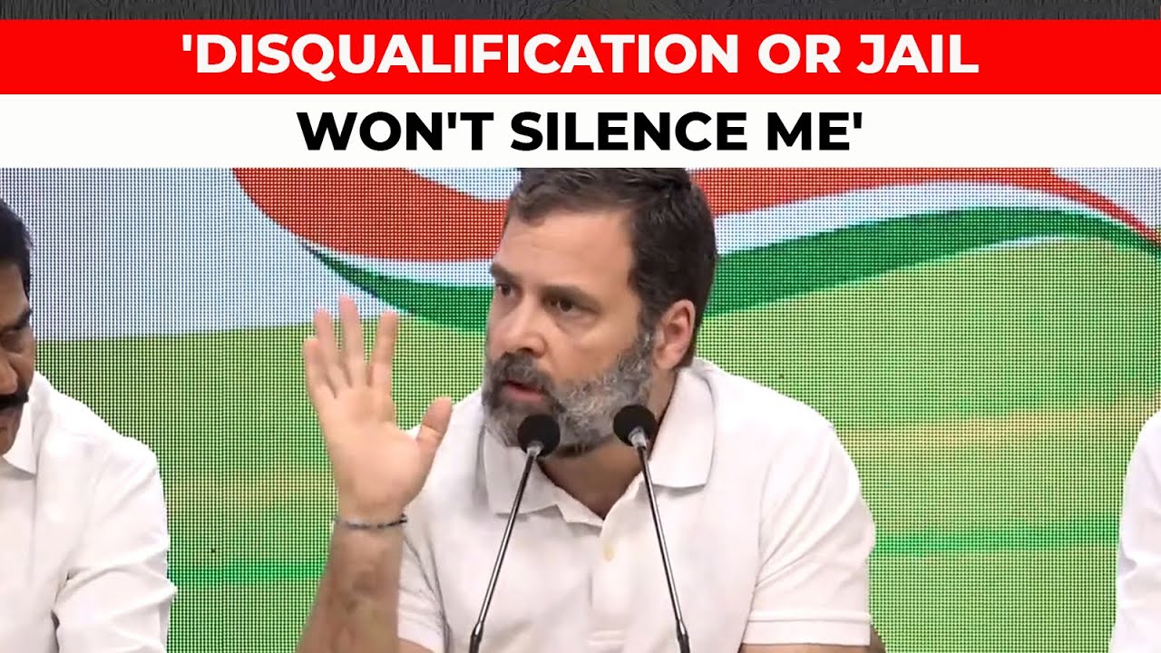 Rahul Gandhi: I've been disqualified because PM is scared of my next speech