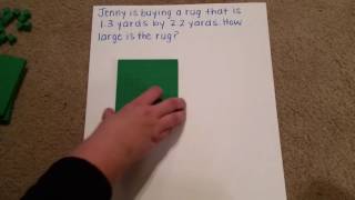 Multiplying Decimals using Base 10 Blocks to Create an Array