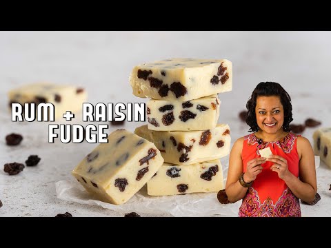 How to Make Rum and Raisin Fudge with Condensed Milk | 4 INGREDIENTS!