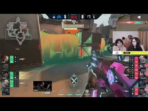TenZ & Kyedae react to C9 Zeppa CLUTCH  Nade | Team Liquid vs Cloud 9