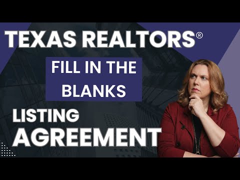 How to Fill Out the Texas Residential Real Estate Listing Agreement (TXR-1101) | Step-by-Step Guide