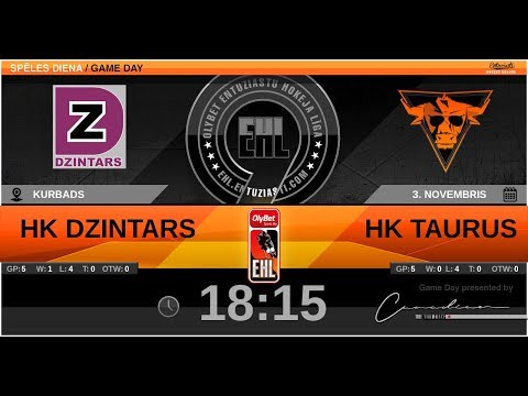 2019.11.03.- HK DZINTARS - HK TAURUS
