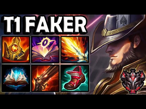 T1 Faker TWISTED FATE MID vs ANIVIA - Patch 11.3 Ranked Korea ✅