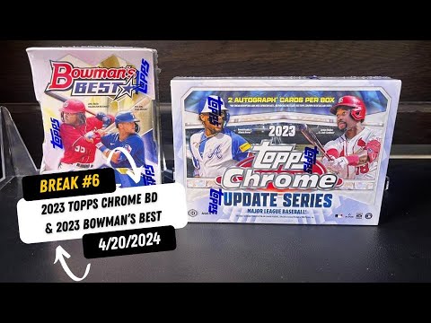 Break #6 2023 Bowman's Best & Topps Chrome Update Series Baseball Breaker Delight!!