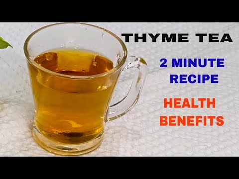 Stop Cough and Cold in 2 Minutes! The Secret Thyme Tea Recipe