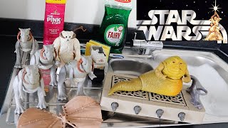 Cleaning Vintage Star Wars Mini-Rigs / Jabba + How To Clean Tauntaun Split Bellies | Rick Adams