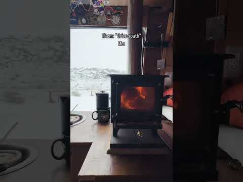 Winter Storm in a Van! ❄️ #vanlife #offgrid