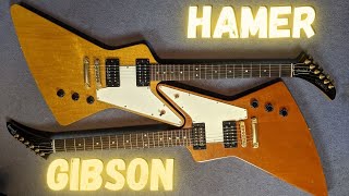 Video thumbnail for Gibson v Hamer - Explorer & Standard Side by Side by Leon Todd