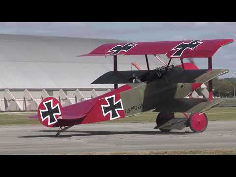 Fokker Dr.I at WWI Dawn Patrol 2022 NMUSAF