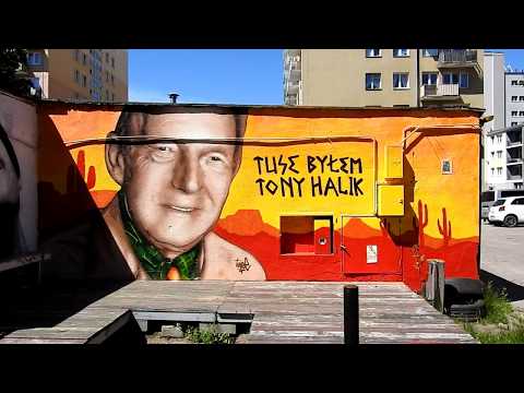 Tony Halik - mural w Gdańsku Wrzeszczu. Gdańsk muralem stoi - niezwykłe obrazu na murach