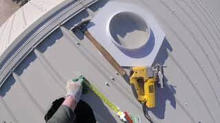 ‌Install Turbine Vent on Metal Roof, Whirlybird, Slow House Update 23