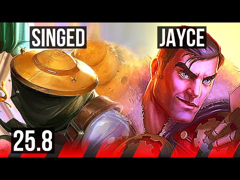 SINGED vs JAYCE (TOP) | EUW Master | 25.8