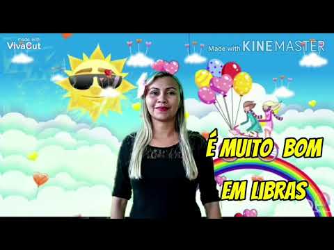 É muito bom em libras- três palavrinha