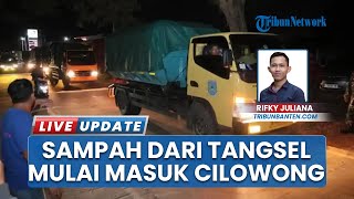 10 Truk Sampah dari Tangerang Selatan Dibuang ke TPAS Cilowong Kota Serang, Ditutup Terpal Hijau