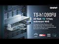 TS-h1090FU All-flash 1U NAS with AMD EPYC 7002, supporting U.2 NVMe/SATA SSD, 25GbE, PCIe Gen4 slots