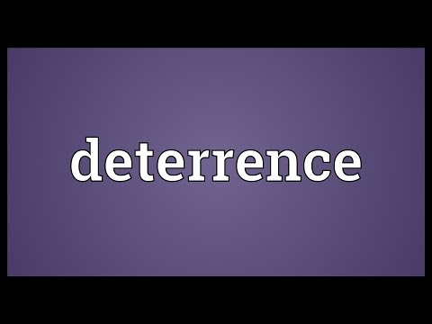 Deterrence Meaning