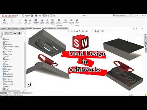 mold design in solidworks 2022 #design #model #3d #mold
