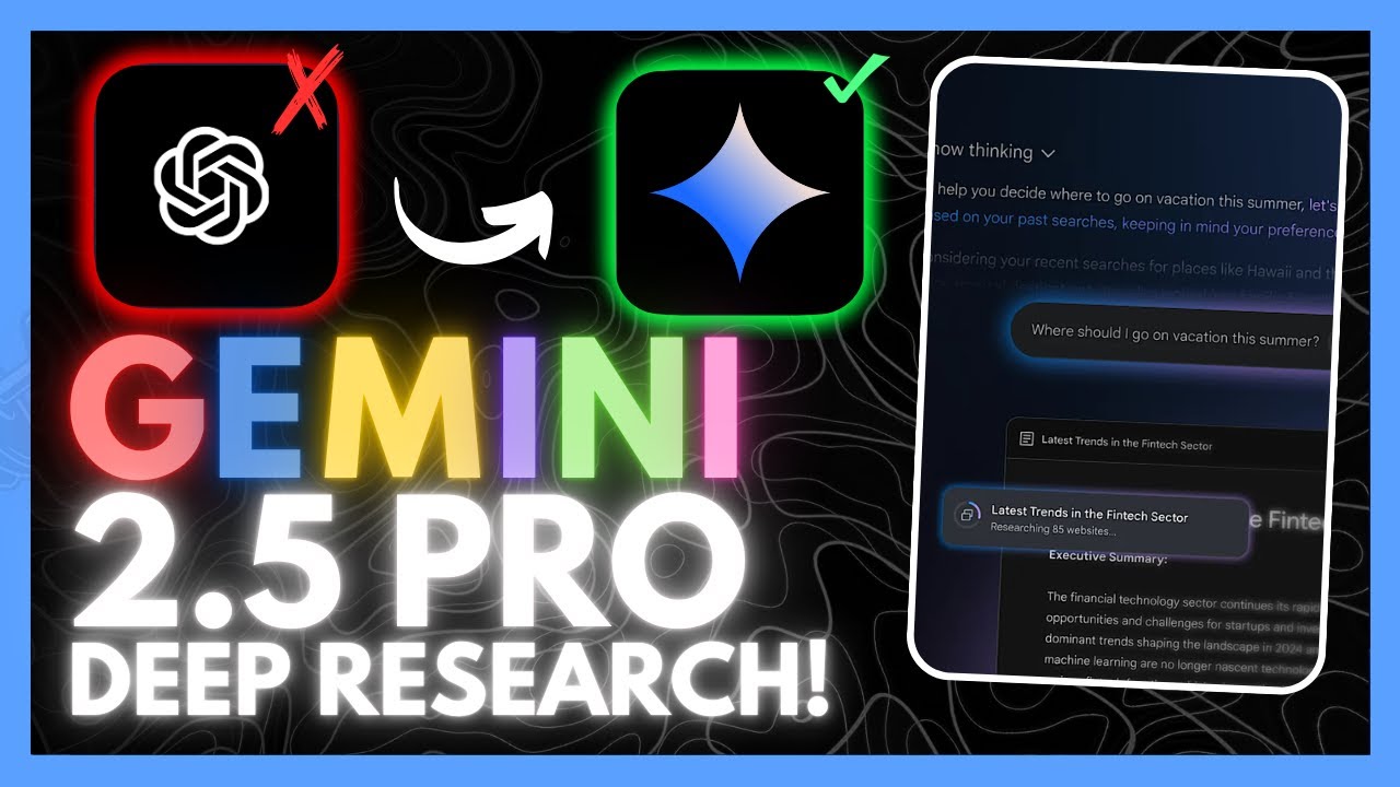 Google's Deep Research 2.5 PRO Agent IS INSANE! Generate Multi-Page Reports with AI!