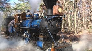 preview picture of video 'Pumpkin Train Wisconsin Dells - Riverside Great Northern Railway Live Steam Engine'