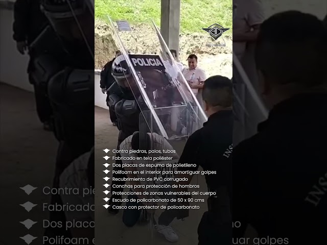 Vídeo relacionado con Military Surplus Escudo antidisturbios de metal genuino ex policía