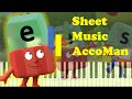Alphablocks Theme Song Piano Sheet Music Sheet Music AccoMan