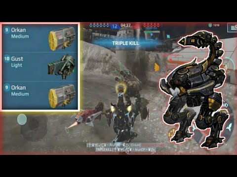 War Robots Scorpion with Orkan and Gust -WR Gameplay💥