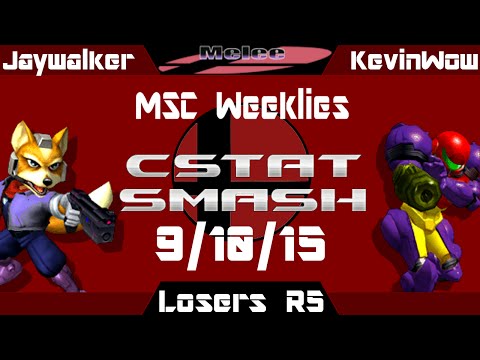 MSC Melee 9-10-15 Singles LR5 - Jaywalker (Fox) vs. KevinWow (Samus)