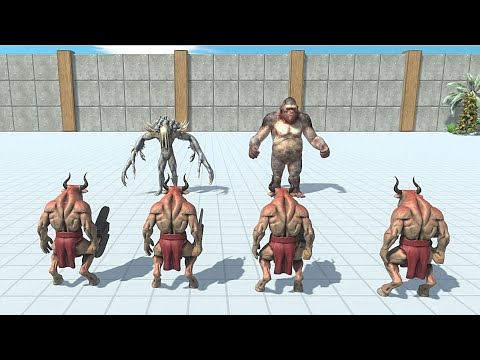 GORO WITH SCOURGE VS x4 THIRD BOSS - Animal Revolt Battle Simulator