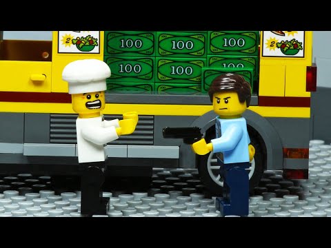 Lego City Pizza Delivery Bank Robbery Fail