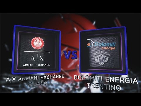 Highlights/ AX Armani Exchange Milano - Dolomiti Energia Trentino 14º turno LBA Serie A PosteMobile