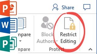 Unlock a protected document in MS Word / Publisher / PowerPoint