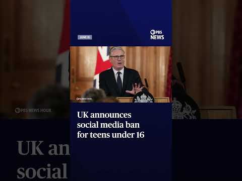 UK announces social media ban for teens under 16