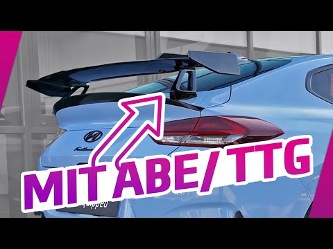 Schwanenhals-Heckspoiler für Hyundai i30 Fastback mit ABE/TTG | CSR-Automotive