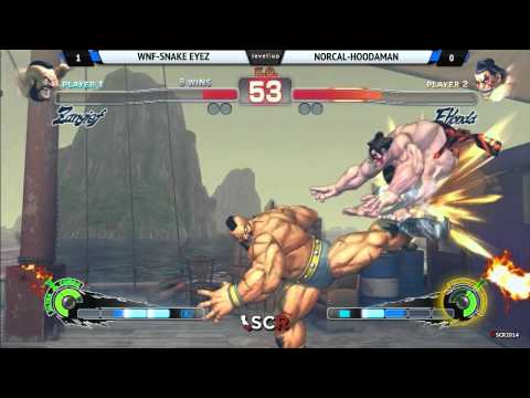 SSF4AE WNF SNAKE EYEZ VS NORCAL HOODAMAN - Socal Regionals 2014 Day 1 GRAND FINALS