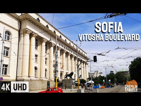 Sofia, Bulgaria 🇧🇬 - Vitosha Boulevard Walking Tour [4K]