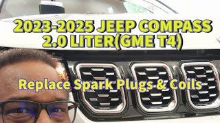 2023-2025 JEEP COMPASS LT (2.0L GME T4) Replace Spark Plugs and Coils