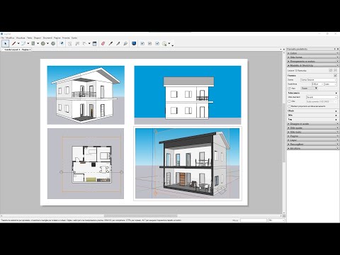 Videocorso Sketchup PRO - 12 - Piante, Prospetti e Sezioni, Disegni 2D CAD con Scena 3D e Layout