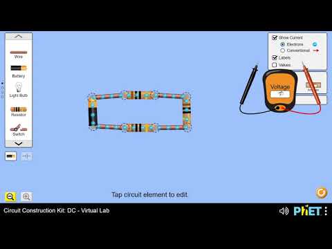 EM Playing with SIMS: ‪Circuit Construction Kit DC Virtual Lab‬