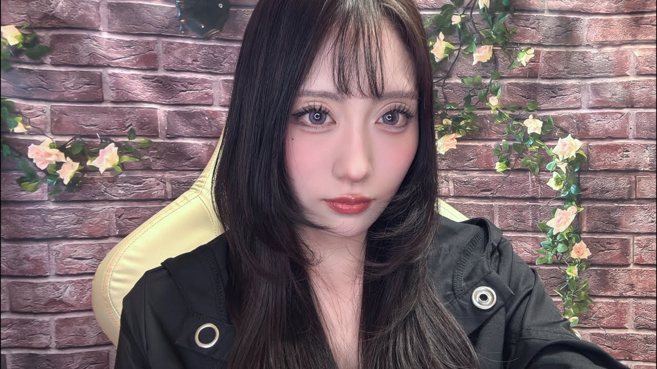 【雑談】バッチリメイク💜🖤 #雑談 #初見さん大歓迎