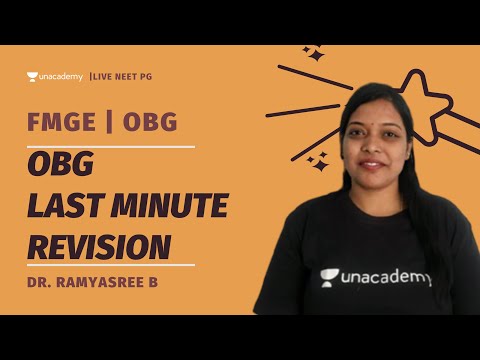 FMGE 2020 | High Yield OBG MCQs | Dr. Ramyasree