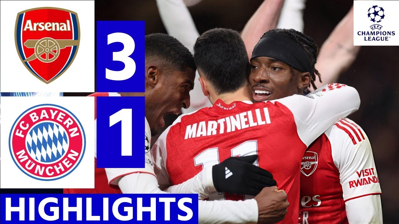 Arsenal vs Bayern Munich Highlights & Goals